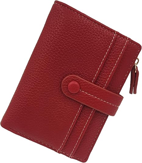 PU Leather Bifold Small Wallets Woman, RFID Blocking Ladies Slim Thin Compact Credit Card Women Wallet With ID Window