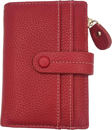 PU Leather Bifold Small Wallets Woman, RFID Blocking Ladies Slim Thin Compact Credit Card Women Wallet With ID Window